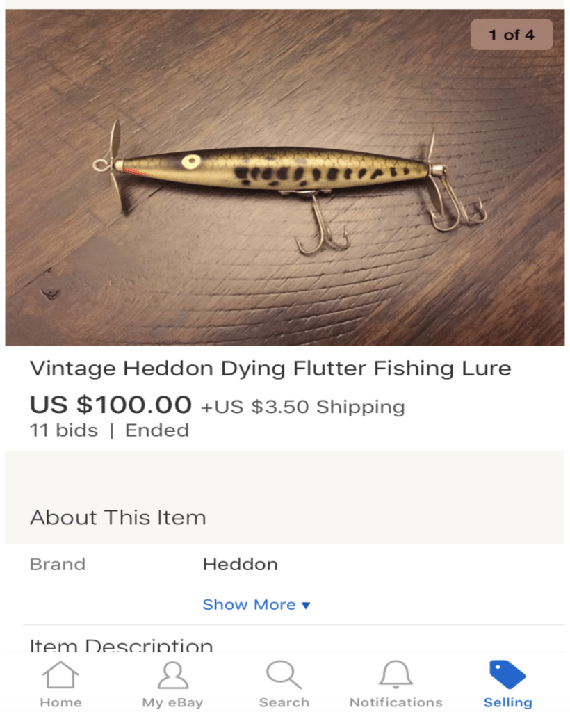 My first big flip: collectable fishing lure